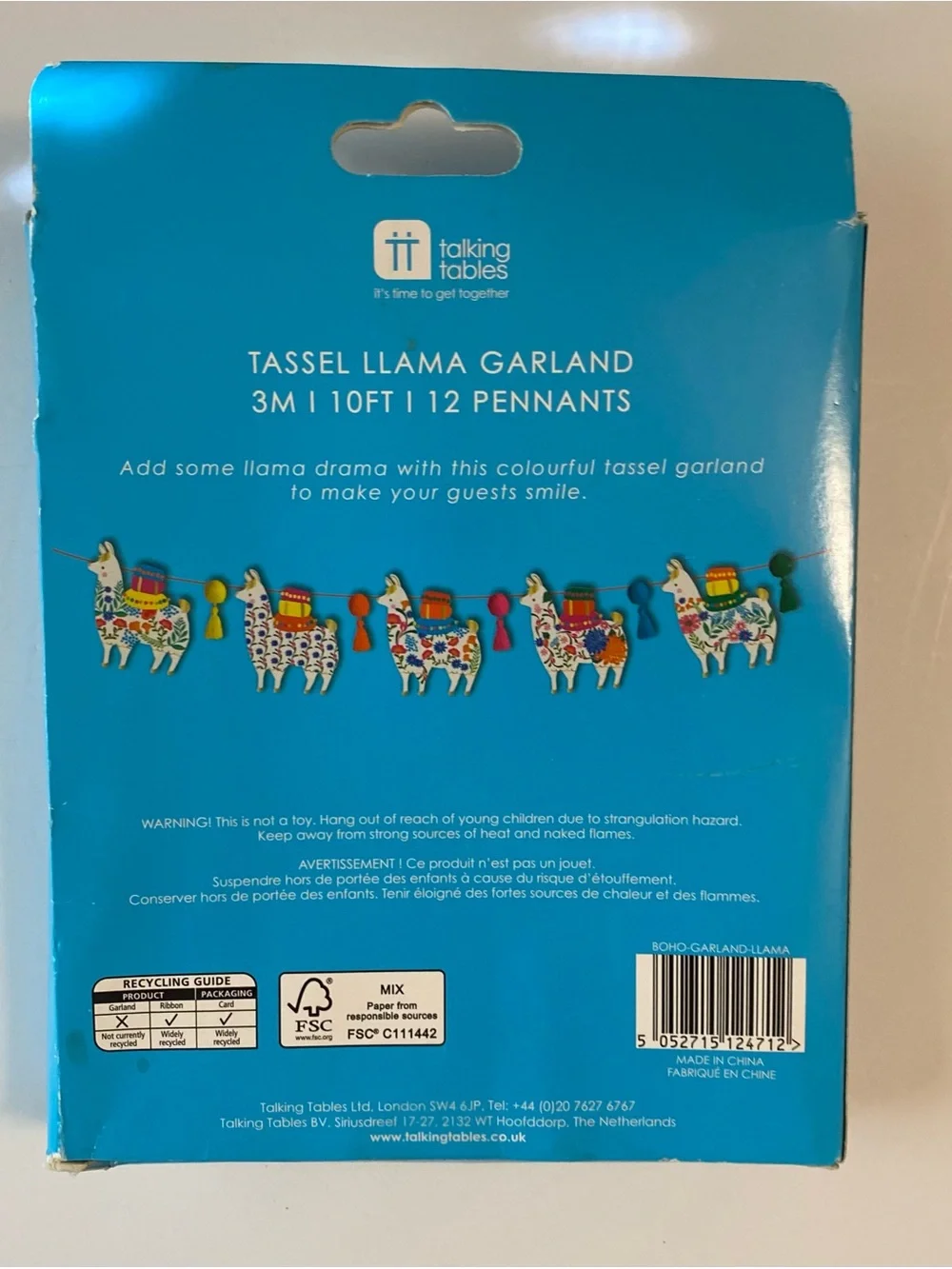 Llama Garland - Colorful Floral Llama Garland
